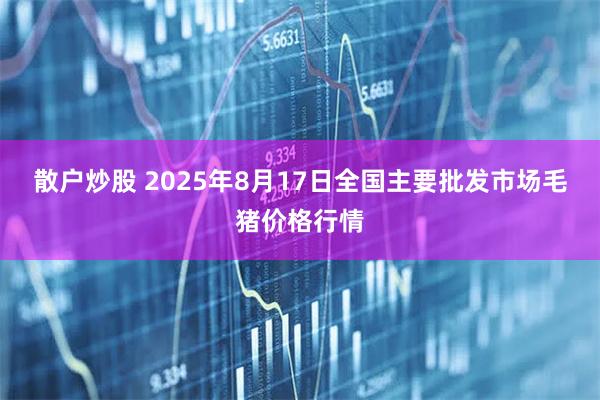 散户炒股 2025年8月17日全国主要批发市场毛猪价格行情